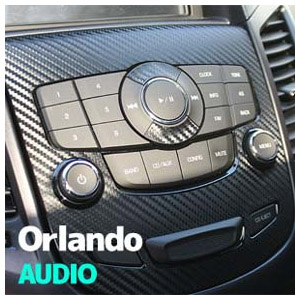 [ Orlando auto parts ] Audio panel carbon sticker